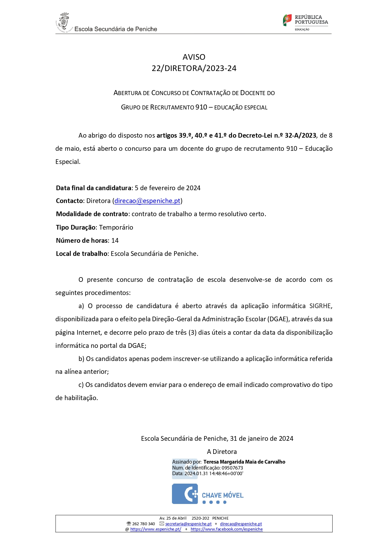 aviso n22 DIRETORA 23 24