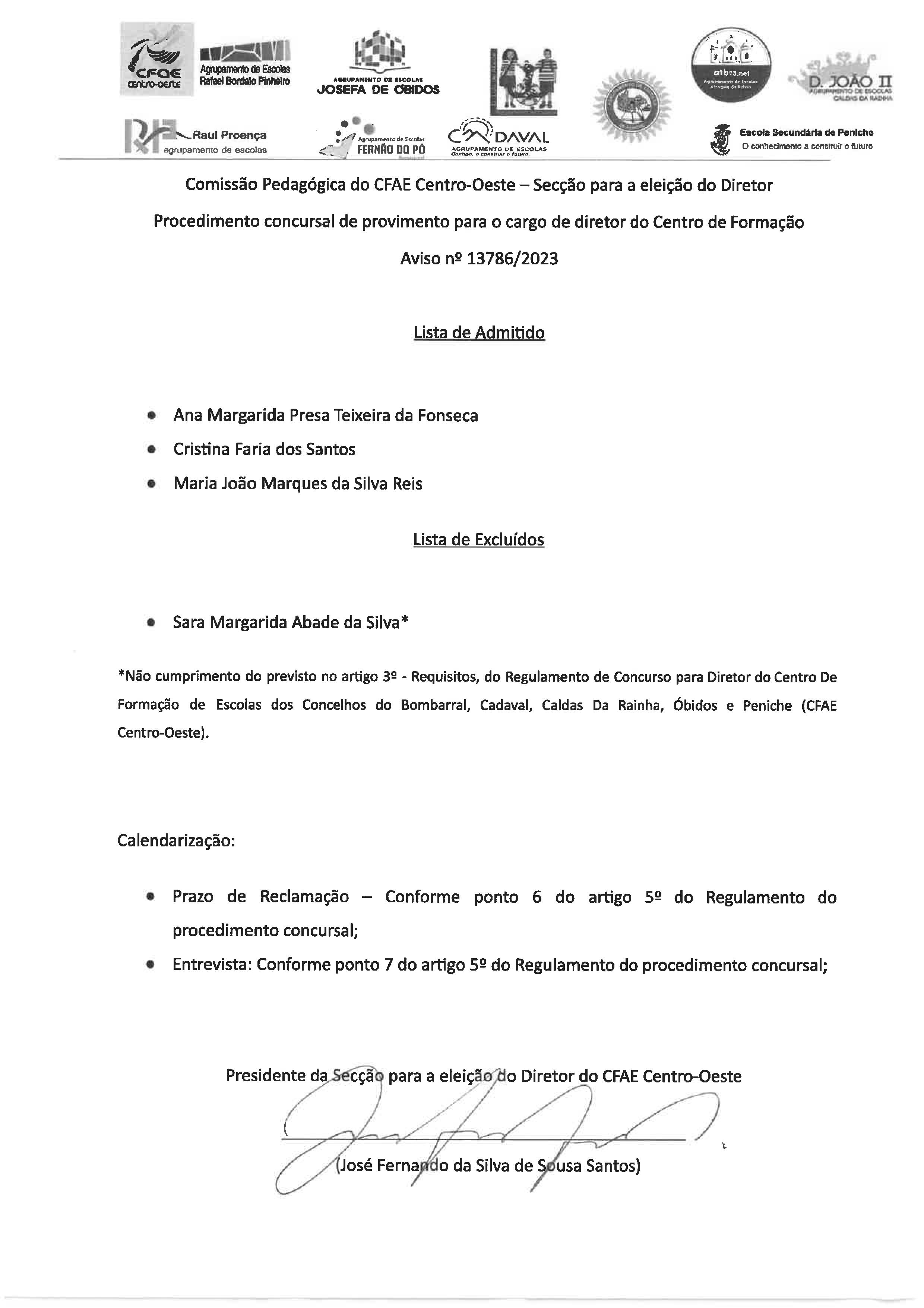 ListaAdmitidos Excluidos